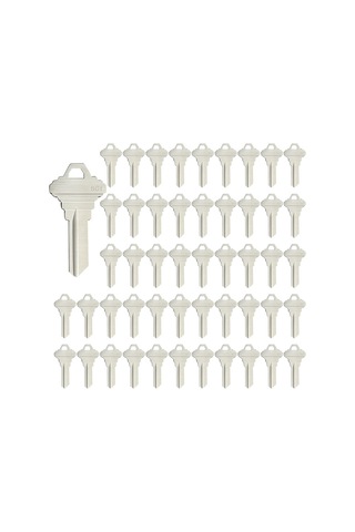 Nayomiglow Blank Keys Sc1 Anahtar Boşlukları 100 Adetlik Paket Blank Key Ev Ofis Pirinç Anahtar Boş, Gümüş