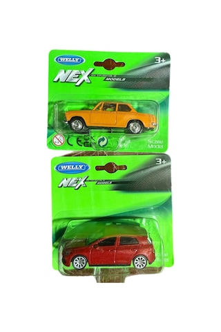Bmw 2002 Ti Golf 8 Gti 1/64 Ölçek Lisanslı Diecast Metal Model Araba Oyuncak Araba Set Sarı
