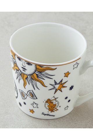 English Home Talisman Spirit New Bone China Yılbaşı Kupa 370 Ml Siyah-beyaz-gold Siyah-beyaz-gold
