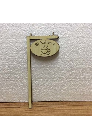 Bi Kahve Yazısı-ahşap