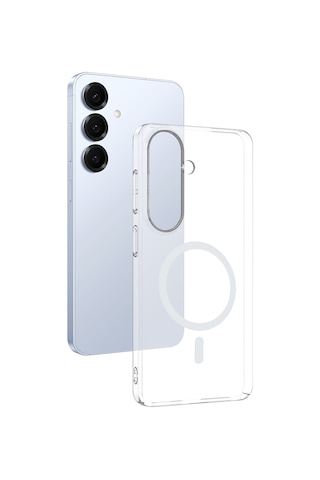 Samsung Uyumlu Galaxy S26 Plus Sert Kılıf Kamera Korumalı Kablosuz Şarj Şeffaf London Pc Kapak