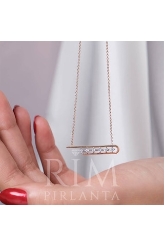 0.20 Karat Laboratuvar Pırlanta Tasarım Kolye - Hrd Sertifikalı 84714817