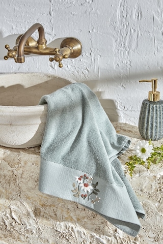 Karaca Home Comfort Touch Nakışlı %100 Pamuk Havlu Mint 30x50 Cm 200.22.11.0109