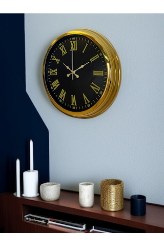 Büro Ev Ofis Hediyesi İçin 40cm Golden Model Prestij Duvar Saati Diğer 26434713
