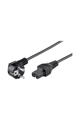 C15 Oluklu Power Güç Kablosu - C15 Oyuklu Power Kablo - 1.8 mt