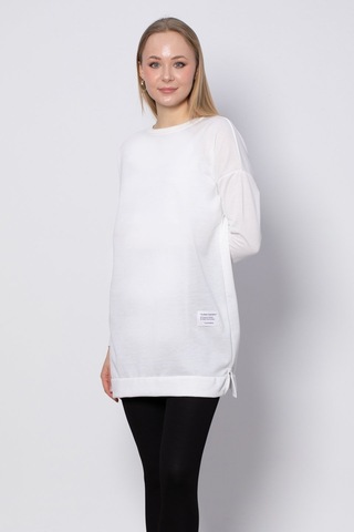 Barrels And Oil Bisiklet Yaka Mevsimlik Sweatshirt - Ekru-Ekru