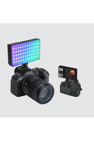 Jmary Fm-180rgb Rgb Led Telefon-kamera Üstü Aydınlatma Işığı 20w Siyah