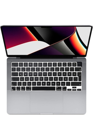 Arabulalaca MacBook Uyumlu Air 15 A2941 Türkçe Klavye Koruyucu Siyah