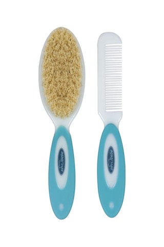 Sevi Bebe Naturel Fırça Tarak Seti Mavi