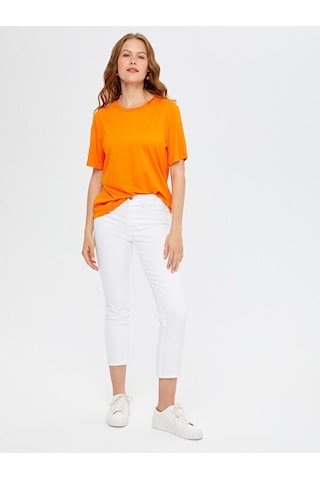 Yuvarlak Yaka Kısa Kol T-shirt S25tsh002 Bs25tsh00261 Orange