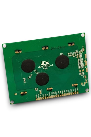 128x64 Lcd Modül Mavi Beyaz - Jlx12864c-1-cob - St7920 - 1 Adet