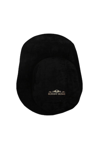 Bonny Home Rixos Siyah 3lü Banyo Halısı Paspası Seti Kaymaz Taban Siyah