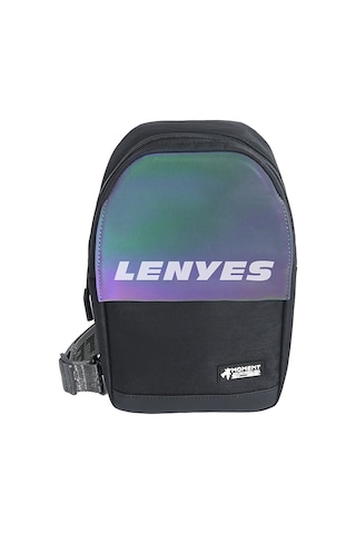 Lenyes Lb712 Dazzling Serisi Çok Amaçlı Su Geçirmez Göğüs Çantası Siyah Siyah