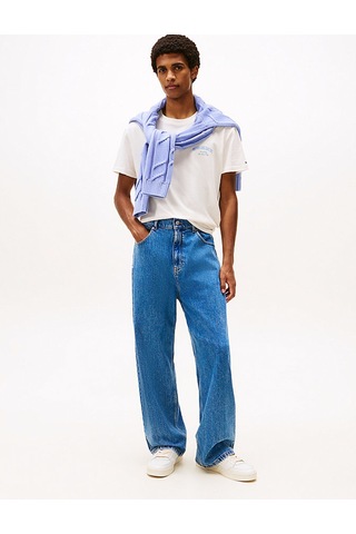 Tommy Jeans Erkek Tişört-dm0dm22318 Beyaz