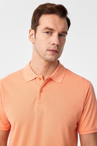 Süvari Sütlü Kahve Slim Fit Armürlü Polo Yaka Tişört