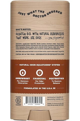 Dr. Squatch Wood Barrel Bourbon Erkek Stick Deodorant 75 G