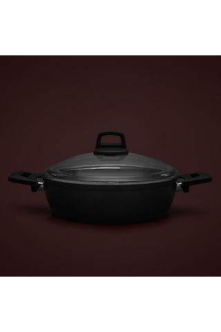 Hisar Milas Granit Basık Tencere 26 Cm Siyah 397203