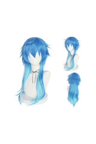 Dramatik Cinayet Dmmd Seragaki Aoba Cosplay Peruk Degrade Mavi Isıya Dayanıklı Sentetik Saç Peruk Yjd Multı