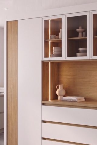 Nero Kahve Köşesi Multi 200 Cm Beyaz - Meşe