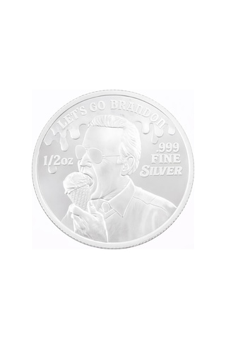 AgaKulche FJB Lets Go Brandon Gümüş Sikke Coin