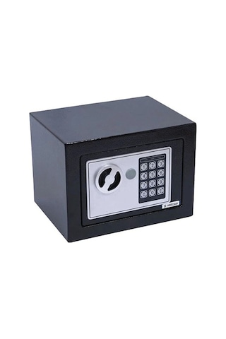 Elektronik Mini Kasa Siyah Para Kasası