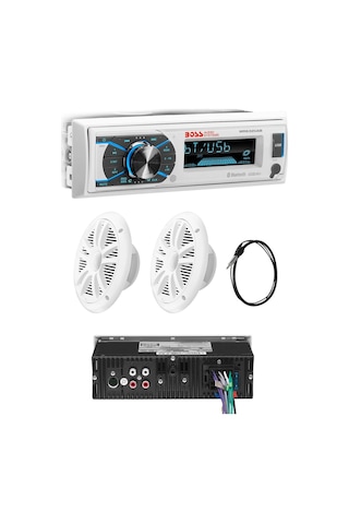 Boss Audio Systems Mck632Wb.6 Usb, Aux Girişli Bluetoothlu Hoparlörlü Marin Teyp Seti