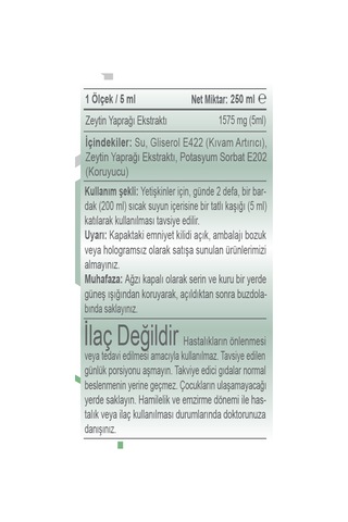 Fitonatural - Zeytin Yaprağı Ekstraktı 250 ML