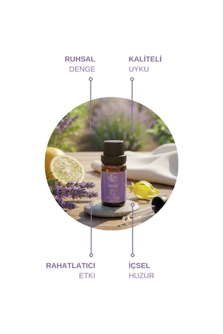Hiza Herbal Care Doğal Relax Aromaterapi Uçucu Yağ Karışımı 10 Ml