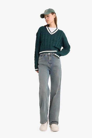 Defacto Coool Regular Fit V Yaka Kazak C7321ax25wngn744 Yeşil