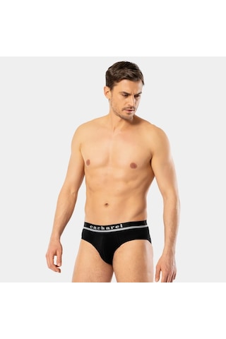 Cacharel Erkek Lastikli Slip 1312/siyah Çok Renkli