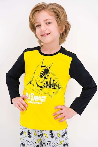 Batman Lisanslı Mimoza Erkek Çocuk Pijama Takımı 5274-24930 Sarı