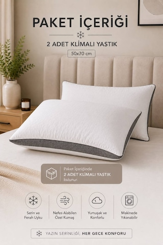 Conzaliza 2 Adet Klimalı Yastık Özel 3d Spacer Kumaş Diğer Conzaliza 2 Adet Klimalı Yastık Özel 3d Spacer Kumaş Diğer