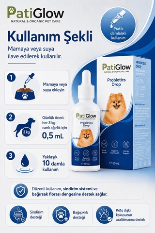 Patiglow Köpek Probiyotik Damla