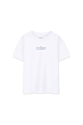 Mavi - Miav Baskılı Oversize Tişört 7610158-620 Beyaz