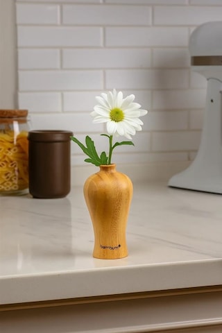 Bambum Guro - Bambu Vazo 9 4,9cm Ahşap