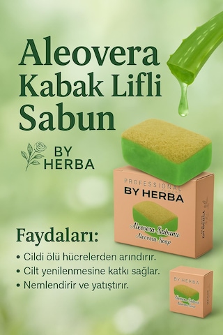 By Herba Kabak Lifli El Yapımı Aloevera Sabun
