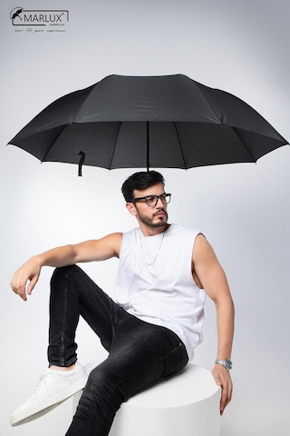 8 Telli Büyük Boy Manuel Protokol Kamp Ve Plaj Şemsiyesi Siyah Demir Ayaklı Askılı Taşıma Çan Siyah