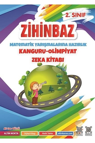 Altın Nokta Yayınları 2-3-4. Sınıf Zihinbaz Matematik Yarışmalarına Hazırlık Kanguru - Olimpiyat Zeka Kitabı 3 Kitap