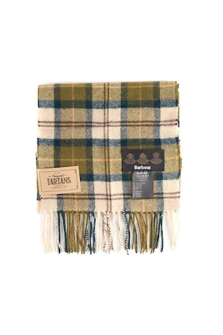Barbour Unisex Tartan Yün Atkı (%100 Lambswool) Tn51 Ancient Tart 1-Tn51 Ancient Tartan