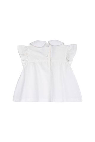 Chicco Kız Bebek Kısa Kollu Tişört 09102065000000 000030 Beyaz
