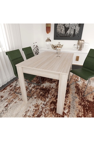 Pasific Home Single Mutfak Yemek Masası, 120 x80 cm, Dikdörtgen, Meşe