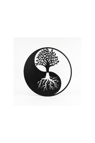 Yin Yang Hayat Ağacı Duvar Tablosu Mdf Lazer Kesim Modern Spiritüel Duvar Süsü
