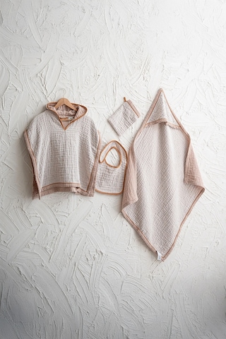 Ecocotton Melinda Terra %100 Organik Pamuk 4 Parça Bebek Panço Seti Toprak Rengi