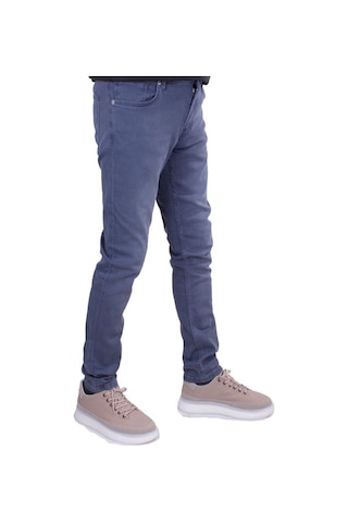 Twister Panama 748-04 Gri Düşük Bel Dar Paça Erkek Jeans Pantolon 001