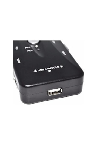 1 Monitör 4 Kasa Kvm Switch 4 Port Usb Kvm Switch
