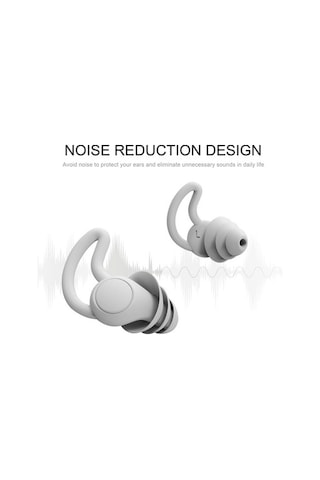 Ulzyvf Yumuşak Silikon Kulak Tıkacı - Yüzme, Uyku, Gürültü Önleyici Su Geçirmez Yeniden Kullanılabilir Mavi Mavi