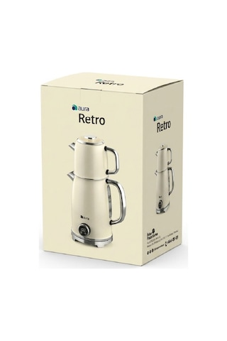 Aura Retro Krem Çay Makinesi Au1001k