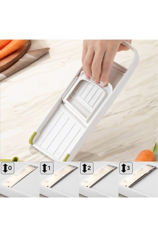 Ceronni Flat Ayarlanabilir Mandolin Dilimleyici Gri Gri