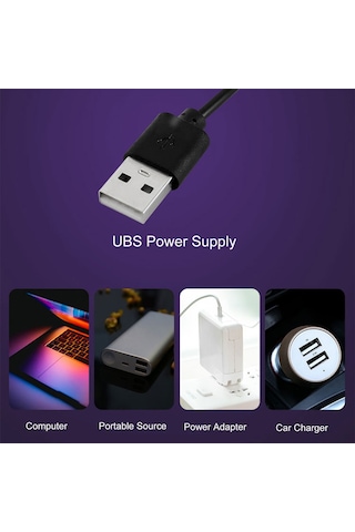 Teltree Masaüstü Müzik Uyumlu Renk Değiştiren Led Işık, Uzaktan Kumandalı, Usb Güçlü, Modern Dekorasyon Siyah