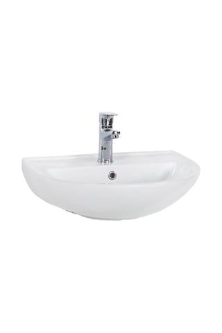 Creavit Yarım Ayak Oval Lavabo 40 x 50 CM Beyaz Tp155